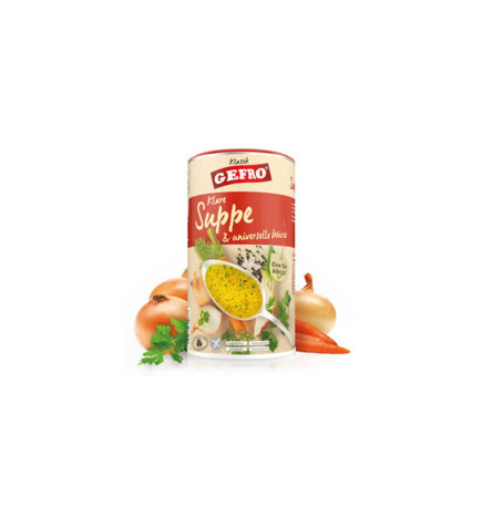 GEFRO Suppe – Klare Suppe & universelle Würze