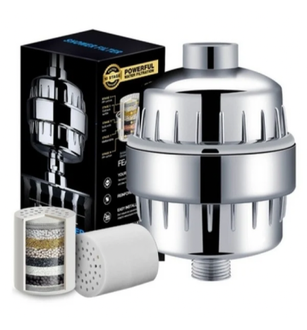 Hydro-15 Hochleistungs-Duschfilter mit Vitamin C – 15-stufiges Filtersystem
