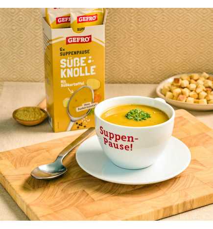 GEFRO Süsse Knolle – Süsskartoffelsuppe To Go