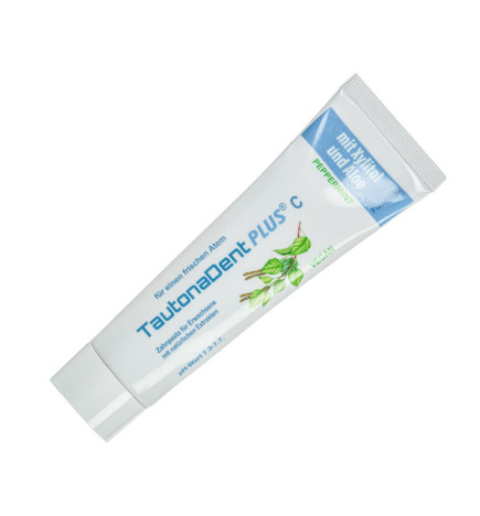 Tautona DentPlus Peppermint Zahnpasta ohne Fluorid