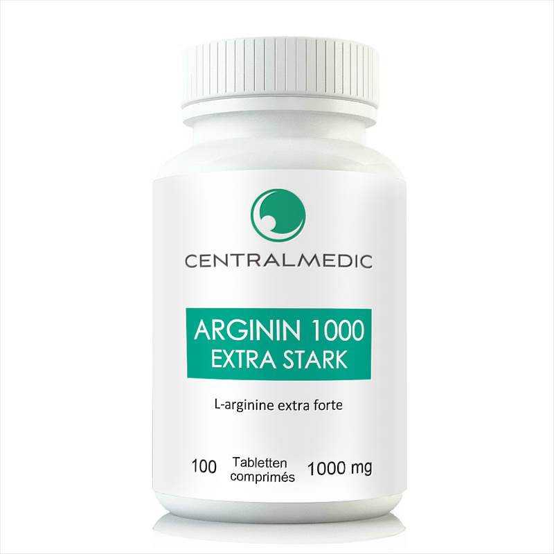 Centralmedic L-Arginin 1000 Extra Stark – 100 Tabletten