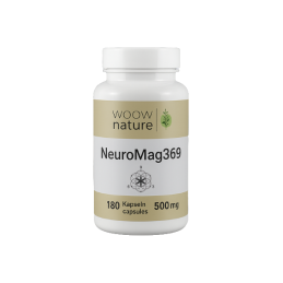 NeuroMag369 – veganes Magnesiumcitrat für Energie, Nervensystem und Regeneration im Alltag.
